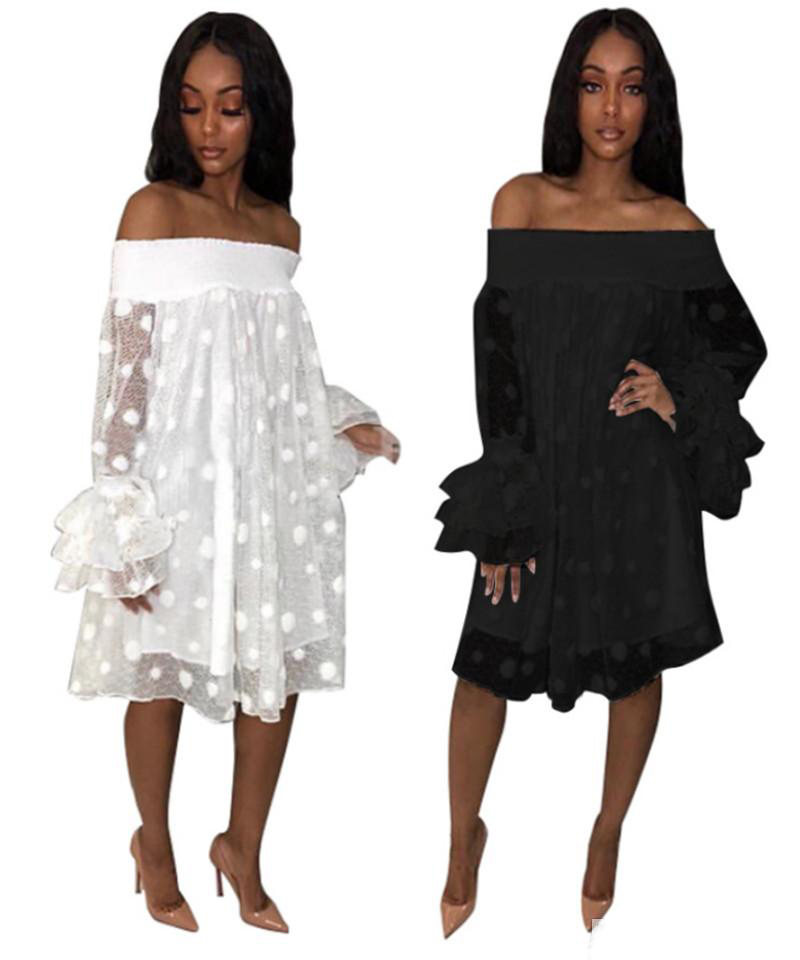 Women Plus Size Dresses Polka Dot Sheer Mini Dresses Long Sleeve Off-shoulder Dresses Casual Loose Beach Summer Clothes -3XL
Women Plus Size Dresses Polka Dot Sheer Mini Dresses Long Sleeve Off-shoulder Dresses Casual Loose Beach Summer Clothes -3XL