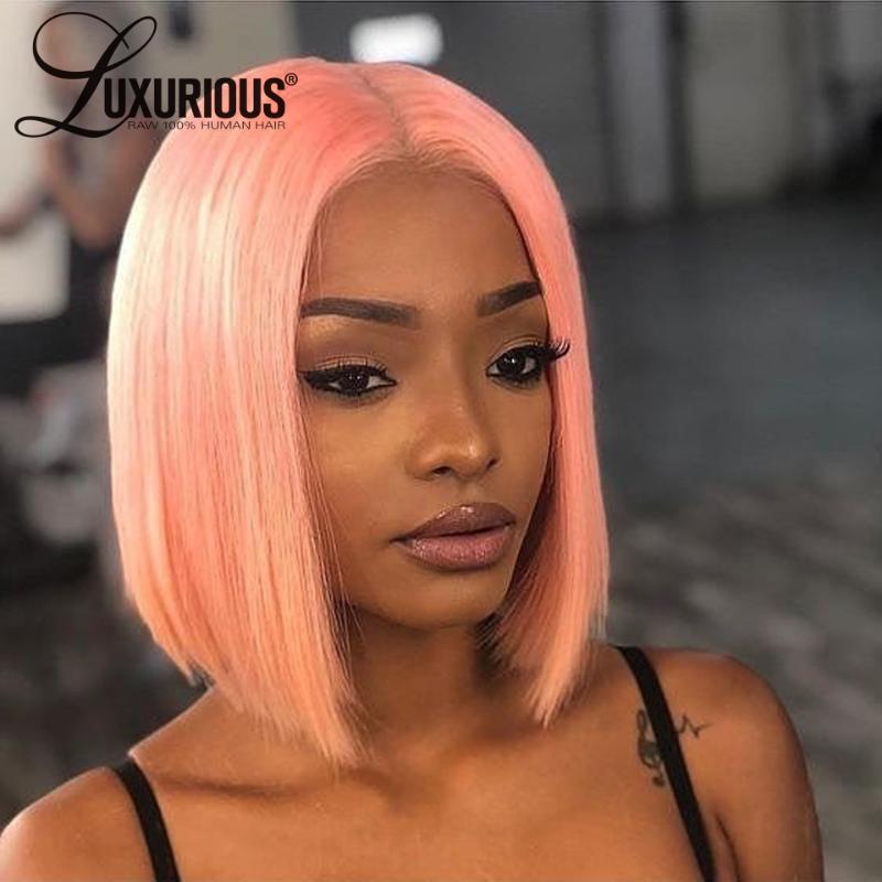 Pink Straight Short BOB Wig Lace Front Human Hair Wigs Peruvian Virgin Hair Wigs For Women Blunt Cut BOB Wig Bleached Knots, As pic
Pink Straight Short BOB Wig Lace Front Human Hair Wigs Peruvian Virgin Hair Wigs For Women Blunt Cut BOB Wig Bleached Knots, As pic