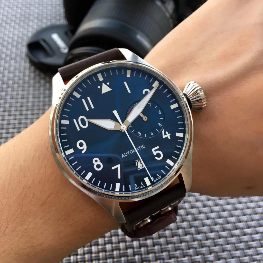 Wholesale Wristwatch Big Pilot Midnight Blue Dial Automatic Watch 46MM Men Mens Watch Watches, Watch 1
Wholesale Wristwatch Big Pilot Midnight Blue Dial Automatic Watch 46MM Men Mens Watch Watches, Watch 1