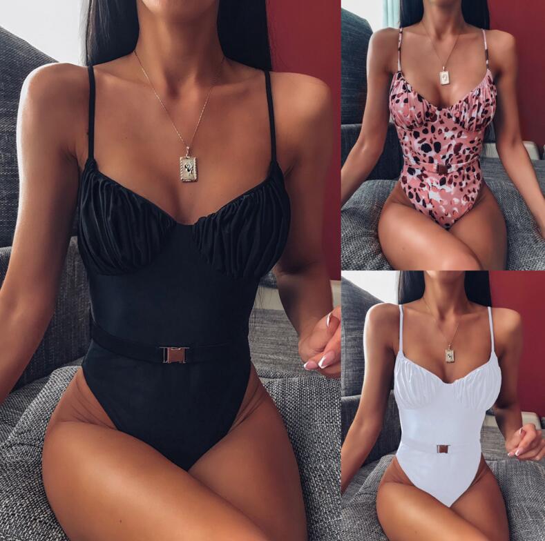 Sexy Push Up One Piece Swimsuit Fused High Cut Swimwear Women Bodysuit Ruched Bathers With Belt 2020 New Strap Bathing Suit Beach Wear
Sexy Push Up One Piece Swimsuit Fused High Cut Swimwear Women Bodysuit Ruched Bathers With Belt 2020 New Strap Bathing Suit Beach Wear