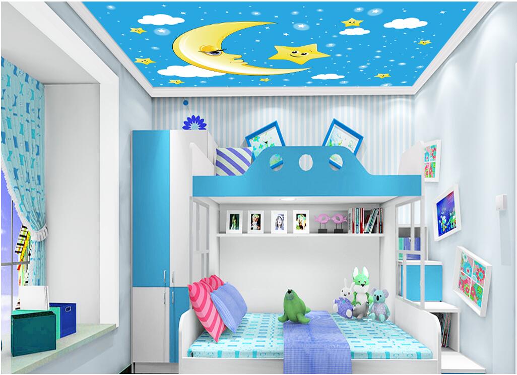 3d ceiling murals wallpaper custom photo mural Fresh Star Moon Crossing Children's Room home decor 3d wall murals wallpaper for walls 3 d, Sky blue
3d ceiling murals wallpaper custom photo mural Fresh Star Moon Crossing Children's Room home decor 3d wall murals wallpaper for walls 3 d, Sky blue