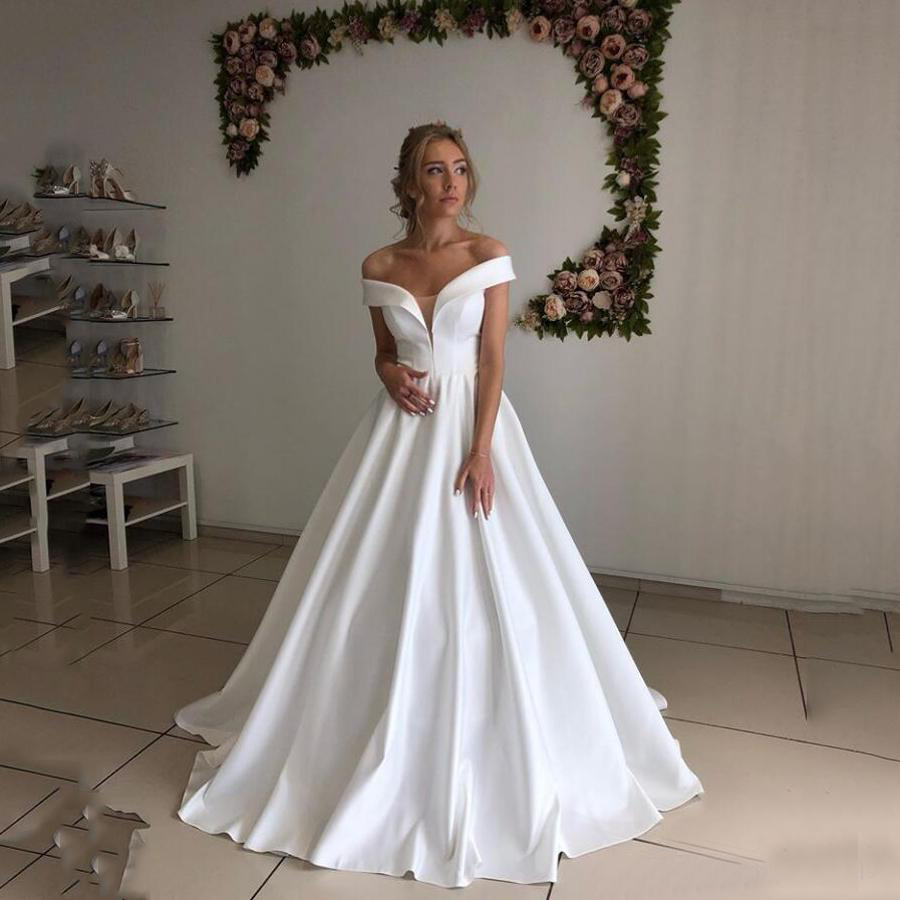 Robe De Mariage Custom Made Wedding Dresses 2020 Fashion Off-Shoulder Sleeveless Wedding Dress Vestidos De Novia, Ivory
Robe De Mariage Custom Made Wedding Dresses 2020 Fashion Off-Shoulder Sleeveless Wedding Dress Vestidos De Novia, Ivory