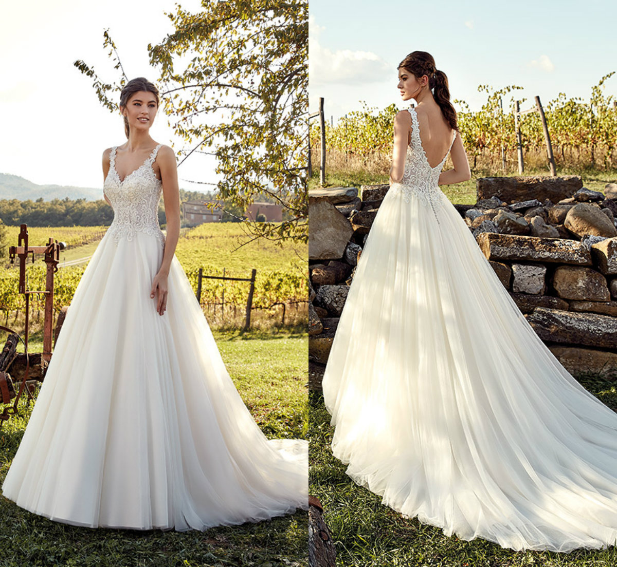 Eddy K 2019 Garden Wedding Dresses A Line V Neck Backless Lace Appliques Beach Bridal Gowns Sweep Train Country Bohemian Wedding Dress, Red
Eddy K 2019 Garden Wedding Dresses A Line V Neck Backless Lace Appliques Beach Bridal Gowns Sweep Train Country Bohemian Wedding Dress, Red