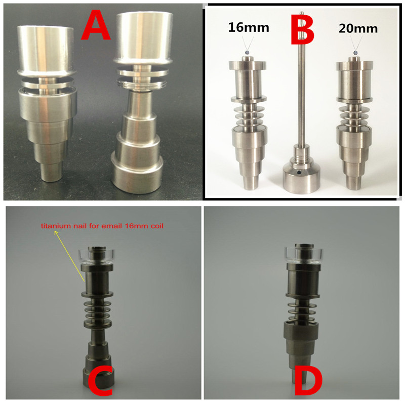 (wholesale best price) 100% GR2 Titanium E-Nail 16mm 20mm fit Heater Coil Domeless Titanium Nail
(wholesale best price) 100% GR2 Titanium E-Nail 16mm 20mm fit Heater Coil Domeless Titanium Nail