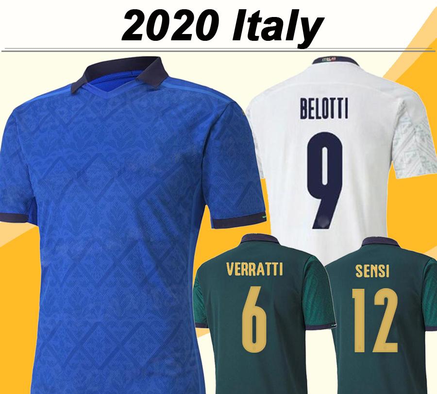 

2020 ITALY BERNARDESCHI Soccer Jerseys CHIELLINI EL SHAARAWY INSIGNE Home Away 3rd Football Shirts New BONUCCI BELOTTI Uniforms, Black;yellow