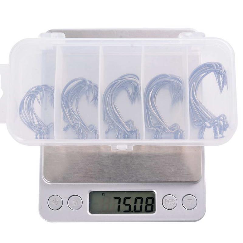 Fishing Hooks 50pcs Jig Head Crank Hook Bass Fish Hook 3/0#-2# for Soft Worm Bait Carp Fishing Tackle Accessories Pesca
Fishing Hooks 50pcs Jig Head Crank Hook Bass Fish Hook 3/0#-2# for Soft Worm Bait Carp Fishing Tackle Accessories Pesca