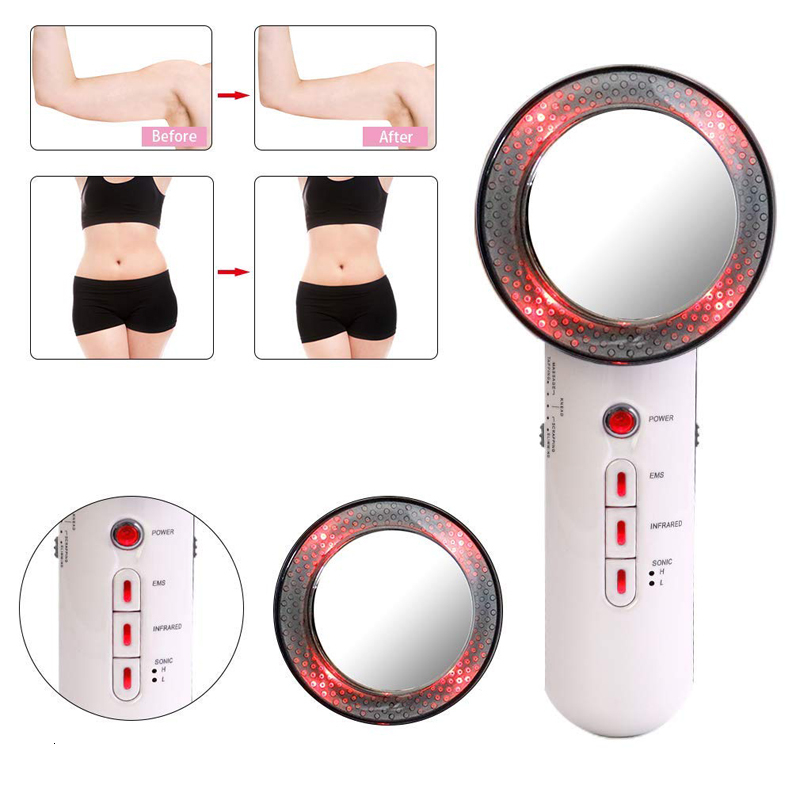 Ultrasonic Cellulite Remover EMS Stimulate Body Slimming Massager Weight Loss Lipo Anti Cellulite Fat Burner Galvanic Infrared LY191203