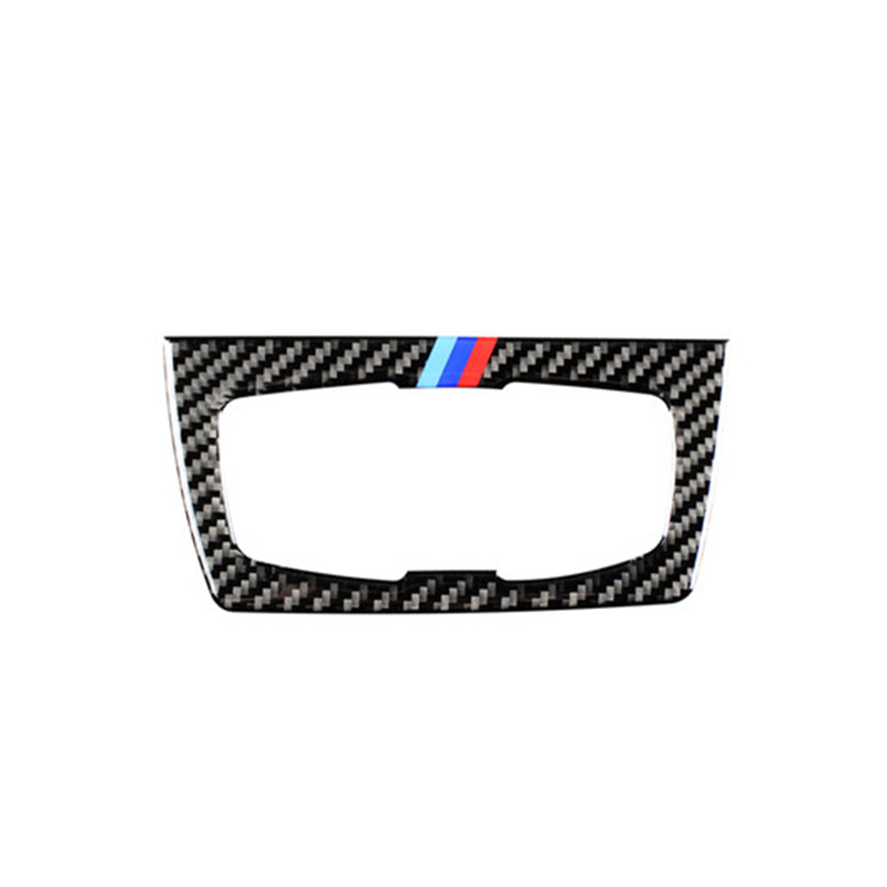 Carbon Fiber Headlight Switch Buttons Decorative Frame Cover Trim Dashboard Interior Molding Sticker for BMW F30 F34 Car Styling