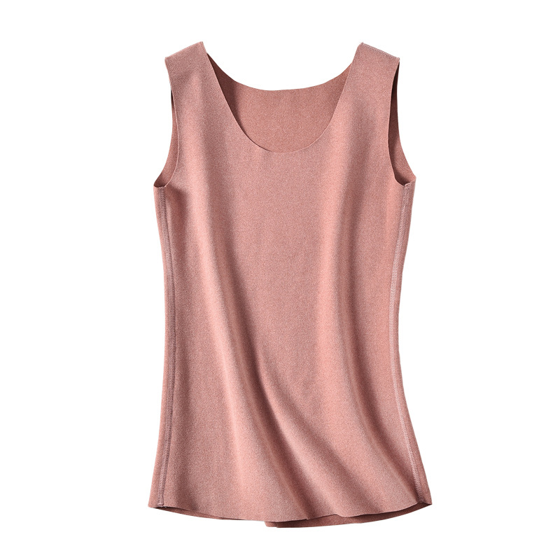 Women Spring Winter Thick Warm Tanks Double Sided Velvet Slim Basic Vest Colete Solid Soft Camisole Tops Blank Tees Sleeveless Multicolor