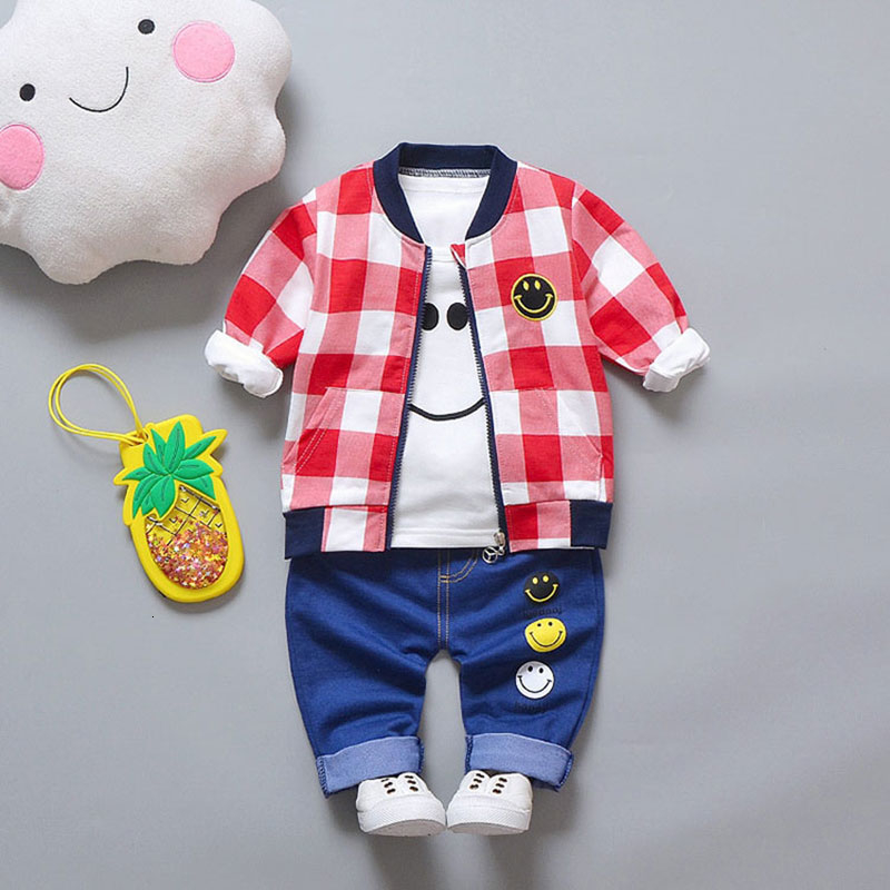 baby clothes boy outfits set outerwear + tops t-shirts + jean pants Baseball sports suit for babies newborn suit baby cloth sets T191024