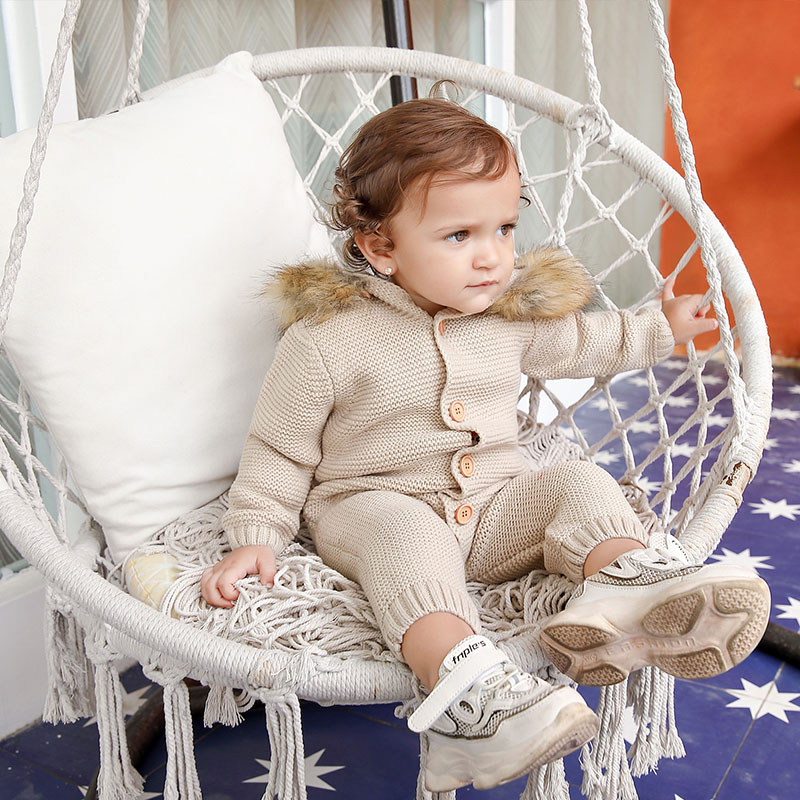 Fur Hooded Baby Rompers for Girls Knitted Baby Boy Jumpsuit Solid Color Infant Romper Baby Onesie Newborn Boy Girl Clothes 1PC, Beige
Fur Hooded Baby Rompers for Girls Knitted Baby Boy Jumpsuit Solid Color Infant Romper Baby Onesie Newborn Boy Girl Clothes 1PC, Beige