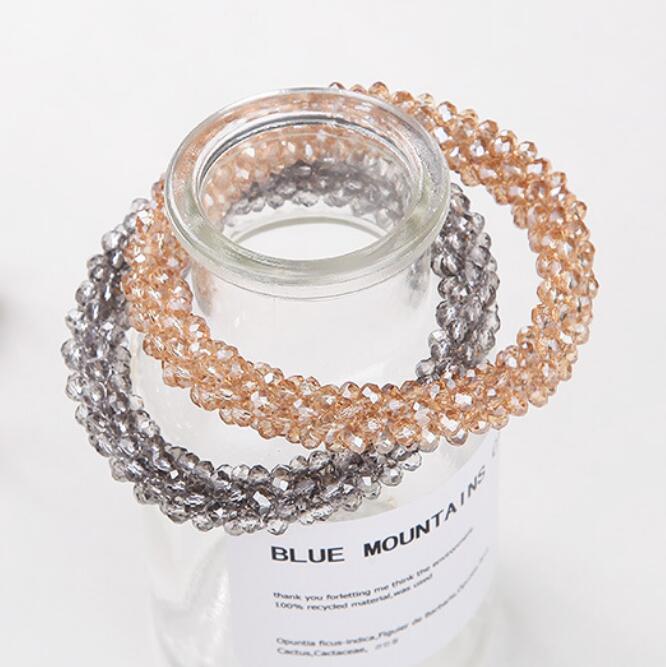Fashion-jewelry bracelets for women DIY crystal colorful elastlc handmade bracelets simple hot fashion free of shipping