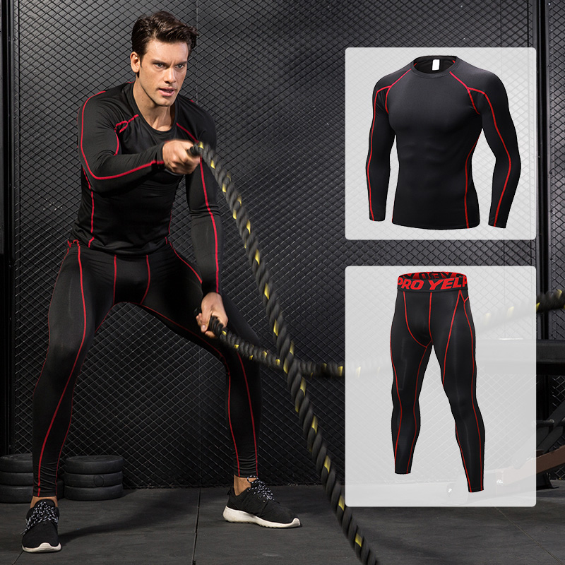 2020 VCOSTORE Compression Tracksuit Fitness Tight Sportswears Running Set T-shirt Leggings Men's Sportswear Demix Gym Sport Suit, Black green line
2020 VCOSTORE Compression Tracksuit Fitness Tight Sportswears Running Set T-shirt Leggings Men's Sportswear Demix Gym Sport Suit, Black green line