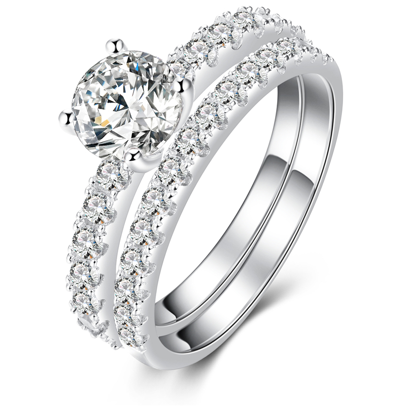 925 Sterling Silver Ring Wedding Engagement 7.0mm Clear Cubic Zirconia Brial Band Ring Sets Women Gift Anniversary Jewelry
925 Sterling Silver Ring Wedding Engagement 7.0mm Clear Cubic Zirconia Brial Band Ring Sets Women Gift Anniversary Jewelry