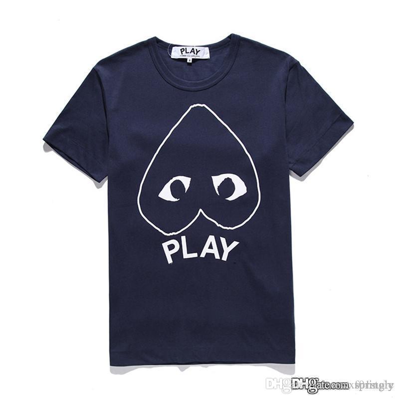 2017 Best New G 1 CDG HOLIDAY Heart Emoji PLAY TEE T-shirt tide brand peach cotton T shirt black backwinding heart lovers letters, Blue
2017 Best New G 1 CDG HOLIDAY Heart Emoji PLAY TEE T-shirt tide brand peach cotton T shirt black backwinding heart lovers letters, Blue