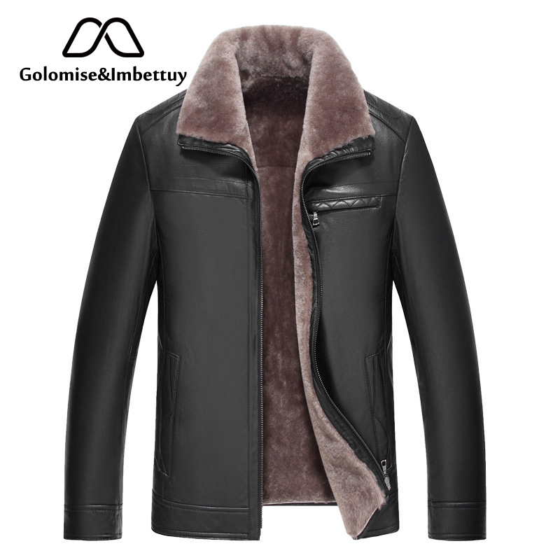 Golomise&Imbettuy Genuine Sheepskin Leather Jacket Natural Lamb Fur Liner Parka Coat Men Real Leather Shearling Fur Jacket/Coat, Brown
Golomise&Imbettuy Genuine Sheepskin Leather Jacket Natural Lamb Fur Liner Parka Coat Men Real Leather Shearling Fur Jacket/Coat, Brown