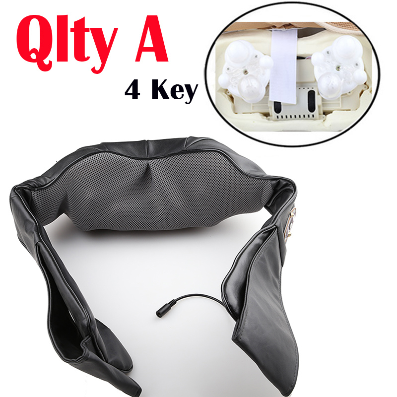 3D kneading Shiatsu Cervical Back Neck Massager Shawl Electric Roller Heat Device Manual China Home Car Shoulder Massage Machine T191116