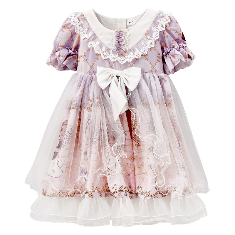 Baby Summer Lace Vintage Spanish Lolita Ball Gown Short Sleeve Princess Dress for Girl Birthday Easter Wedding Party, Light purple
Baby Summer Lace Vintage Spanish Lolita Ball Gown Short Sleeve Princess Dress for Girl Birthday Easter Wedding Party, Light purple
