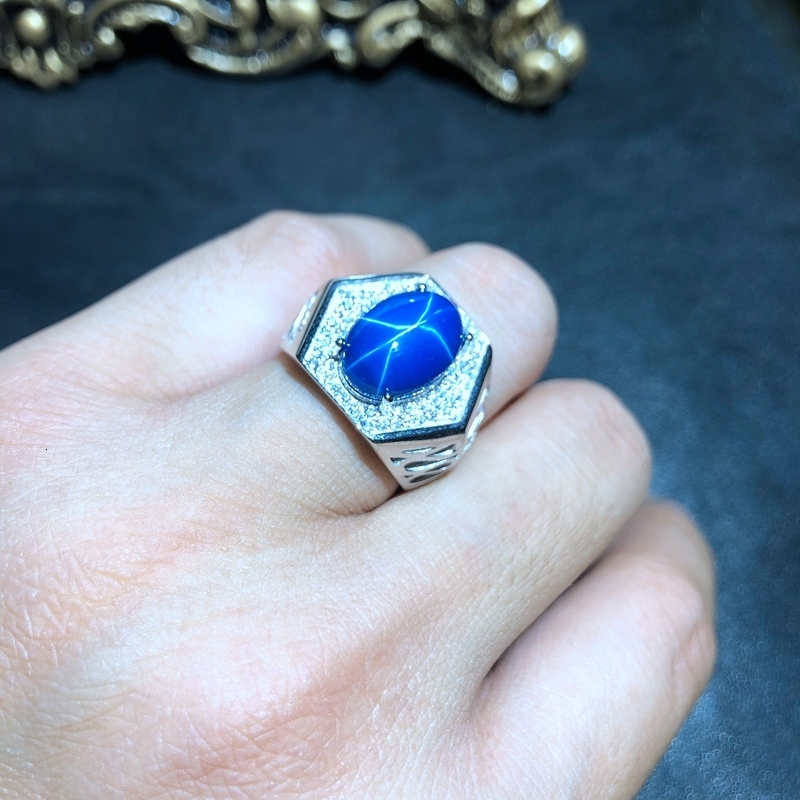 masculine blue natural Star Sapphire gemstone ring men silver fine jewelry power strong men ring date birthday party gift hot CJ191205
masculine blue natural Star Sapphire gemstone ring men silver fine jewelry power strong men ring date birthday party gift hot CJ191205