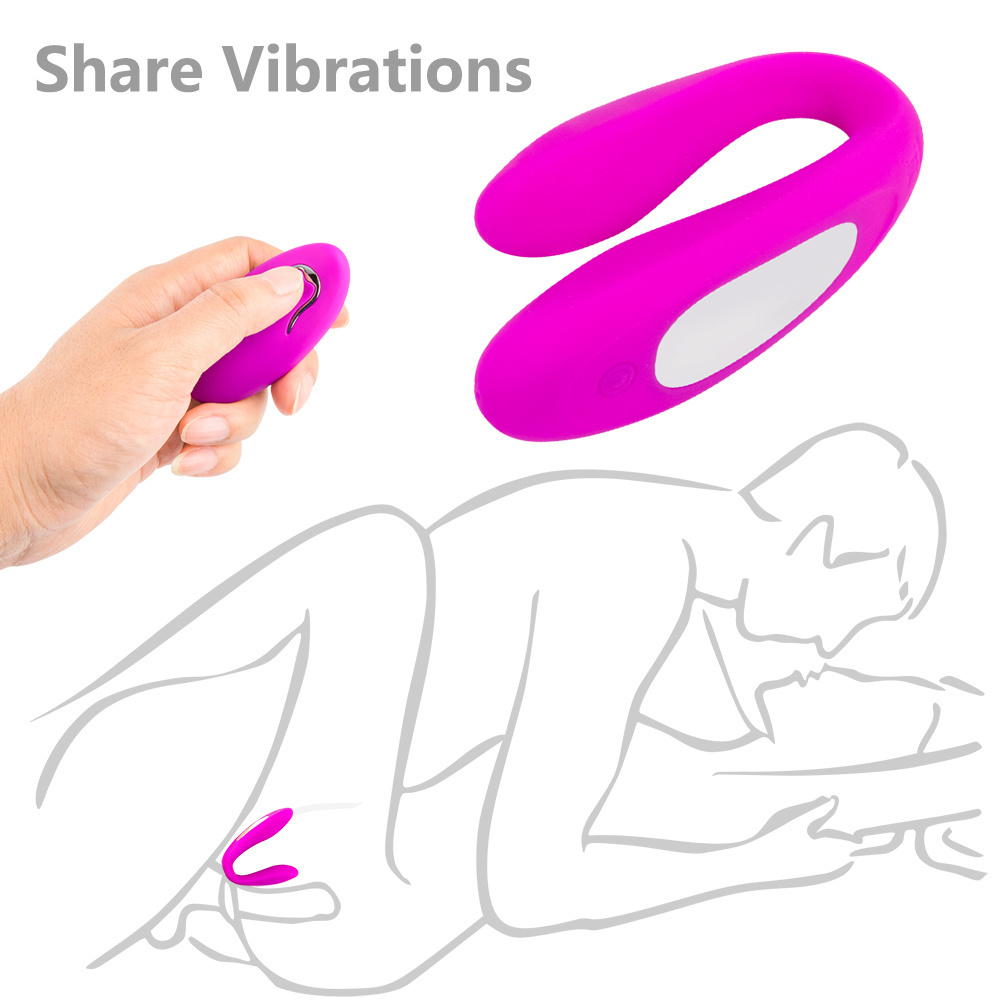 Sans fil Partager Vibe Nous Télécommande Godes Vibrator G Spot Clitoris Stimulateur Double Motors Couples adultes Sex Toys Femme Y191217