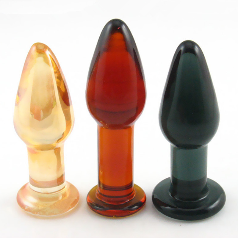 Adulte sexe Produits sexe anal jouets fiche fiche verre cristal dildo masturbation verre fiche plug lisse érotique sexy jeu pour couple