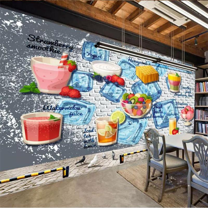 Custom wallpaper 3d photo murals three-dimensional cold drinks shop juice restaurant background wall paper papel de parede, As pic
Custom wallpaper 3d photo murals three-dimensional cold drinks shop juice restaurant background wall paper papel de parede, As pic