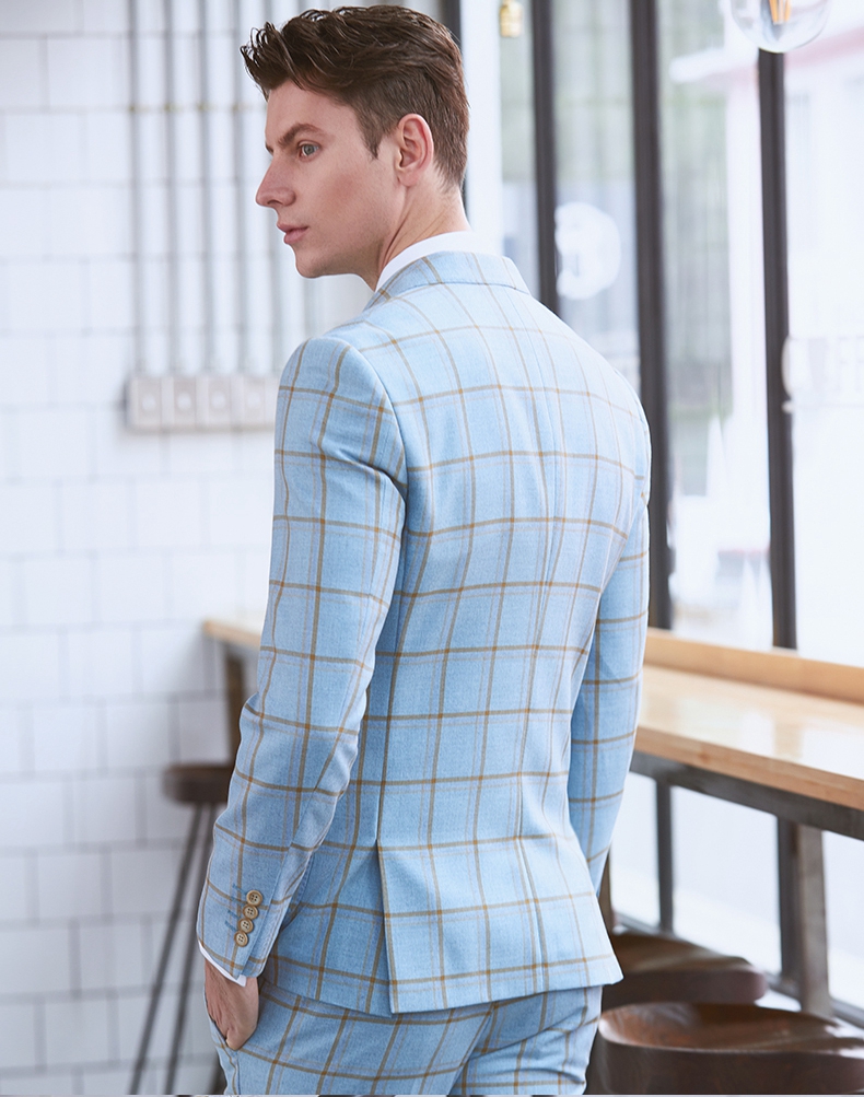 New Arrival Two Pieces Suits Men Fashion Blazer Dinner Party Formal Groomsmen Wear Wedding Tuxedos Custom Made(Jacket+Pants)