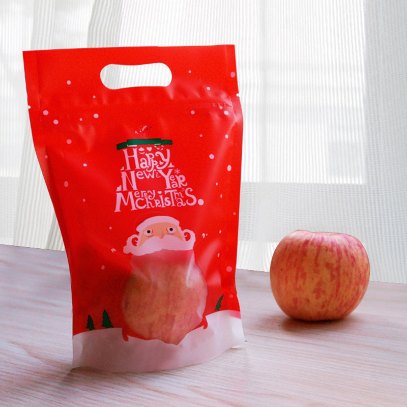 Gift Wrap 50Pcs Christmas Bag Nougat Cookies Packaging Baking Accessories Party Decor Candy