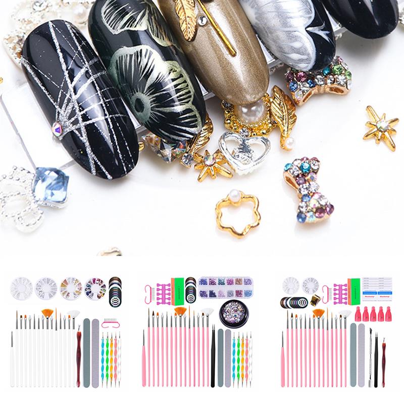 Nail Art Kit Creative Fashion Portable Nail Art Tool Decoration Set Clean Pedicure File Kit Decoration Jewelry
Nail Art Kit Creative Fashion Portable Nail Art Tool Decoration Set Clean Pedicure File Kit Decoration Jewelry