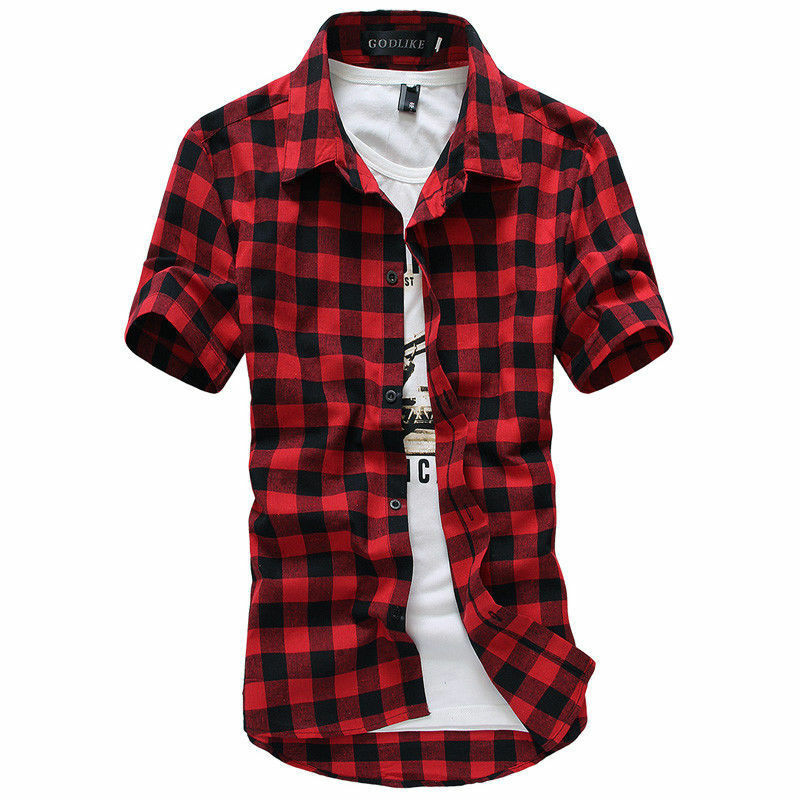 2019 New Fashion Mens Summer Casual Dress Shirt Mens Plaid Short Sleeve Shirts Tops Men Short Sleeve Casua Shirt -3XL, White;black
2019 New Fashion Mens Summer Casual Dress Shirt Mens Plaid Short Sleeve Shirts Tops Men Short Sleeve Casua Shirt -3XL, White;black