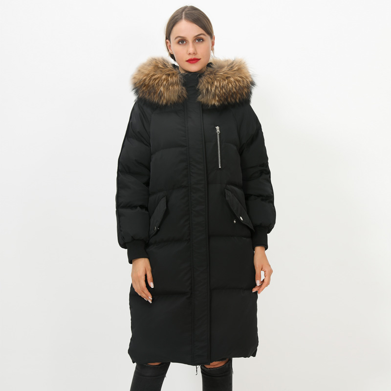 Large Natural Raccoon Fur Hooded Down Jacket Women 2020 Winter Coat Womens 90% White Duck Down Parka Female Long Feather Clothes, Real fur
Large Natural Raccoon Fur Hooded Down Jacket Women 2020 Winter Coat Womens 90% White Duck Down Parka Female Long Feather Clothes, Real fur
