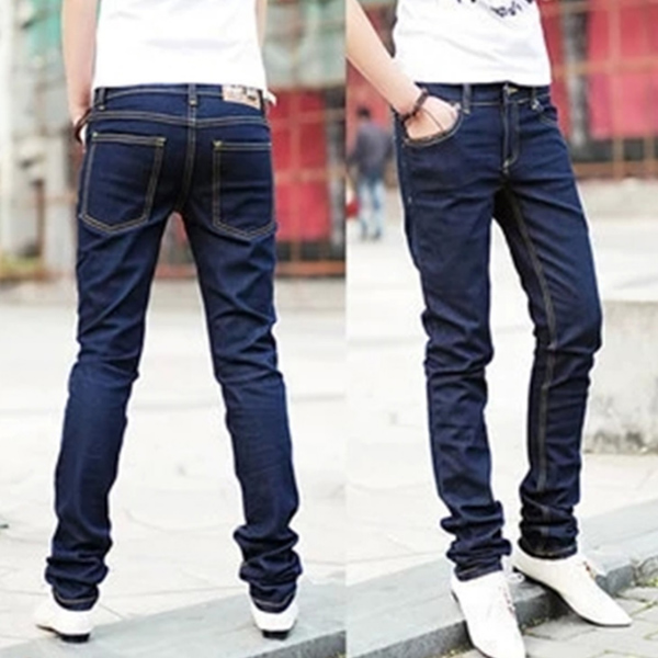 Hot Men Autumn Jeans Zipper Pockets Skinny Middle Waist Pencil Pants Casual Male Trousers MSK66, Blue
Hot Men Autumn Jeans Zipper Pockets Skinny Middle Waist Pencil Pants Casual Male Trousers MSK66, Blue