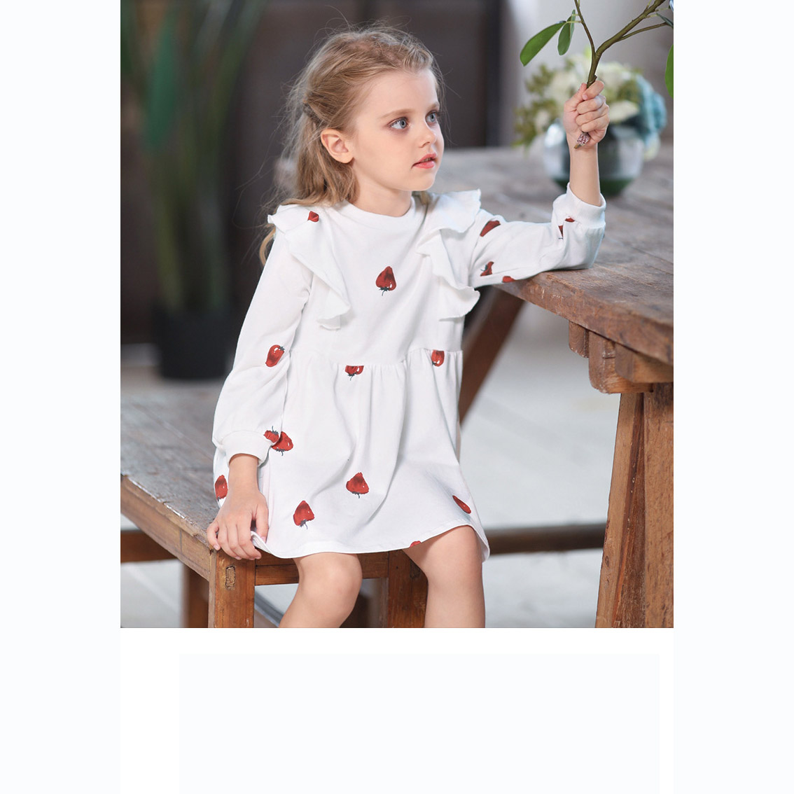Childrens Designer Dress Girls Brand Ruffled Princess Dress Kids Print Skirt Sweete and Cute Style 2019 Autumn New Trend, White
Childrens Designer Dress Girls Brand Ruffled Princess Dress Kids Print Skirt Sweete and Cute Style 2019 Autumn New Trend, White