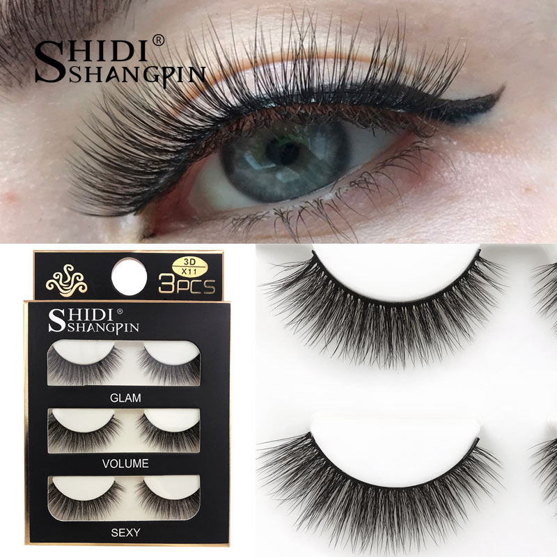 NEW 3D Mink Hair False Eyelashes 19 Styles Handmade Natural Thick Soft Mink lashes Makeup Fake Lashes Sexy High Quality Eyelash Extension