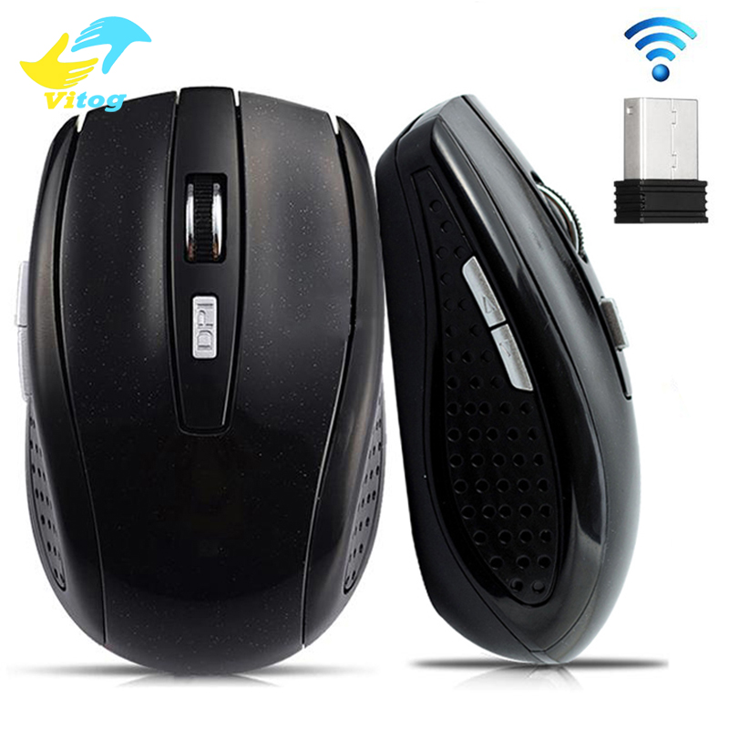 Vitog USB Wireless Gaming mouse 2000DPI Adjustable Receiver Computer Mouse 2.4G receiver For Laptop PC Mouse
Vitog USB Wireless Gaming mouse 2000DPI Adjustable Receiver Computer Mouse 2.4G receiver For Laptop PC Mouse