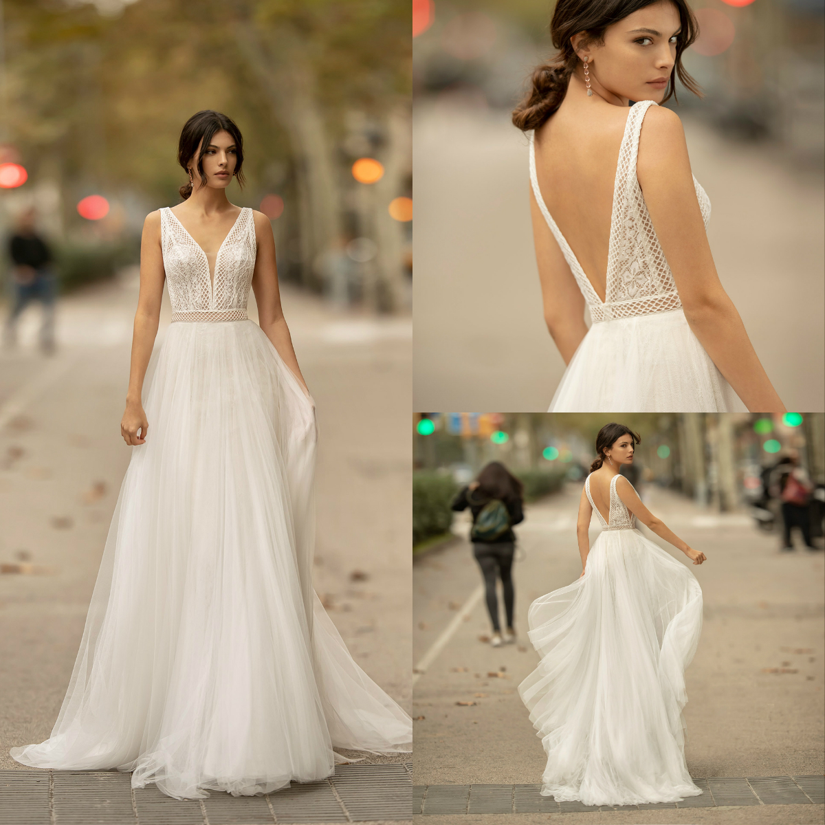 2020 Backless Boho Wedding Dresses A Line Appliqued V Neck Cheap Beach Robes De Mariée Country Bridal Gowns Bohemian Wedding Dress, Khaki
2020 Backless Boho Wedding Dresses A Line Appliqued V Neck Cheap Beach Robes De Mariée Country Bridal Gowns Bohemian Wedding Dress, Khaki