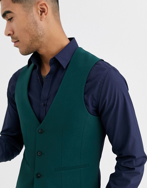 New Fashion Groomsman Wedding Tuxedos Slim Fit 2 Pieces Mens Suit Formal Prom Party Wear Blazer(Vest+Pants)