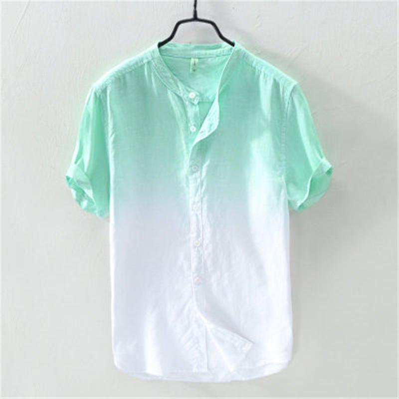 Fashion Shirts Summer 2019 New Men Casual Breathable Collar Hanging Dyed Gradient Shirts Beach Blouses Cool Eid Holidays Clothes, Yellow
Fashion Shirts Summer 2019 New Men Casual Breathable Collar Hanging Dyed Gradient Shirts Beach Blouses Cool Eid Holidays Clothes, Yellow