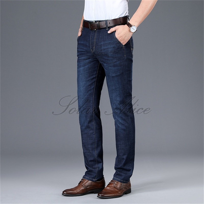 Free Shipping 2020 Men's Spring / Summer New Mid-Waist Straight Jeans Business Middle-aged Slim Elastic Casual Pants, Dark blue
Free Shipping 2020 Men's Spring / Summer New Mid-Waist Straight Jeans Business Middle-aged Slim Elastic Casual Pants, Dark blue