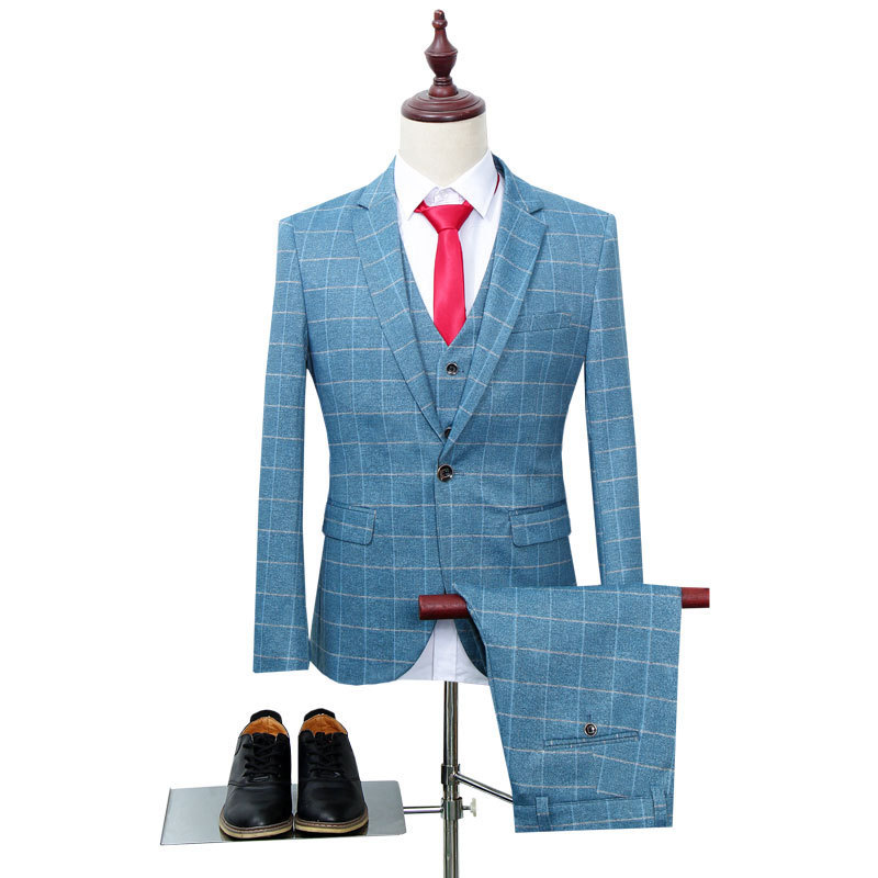 Suits men's fashion check suit men's suit 3-piece jacket + pants + vest business casual formal terno masculino, Same as the picture
Suits men's fashion check suit men's suit 3-piece jacket + pants + vest business casual formal terno masculino, Same as the picture