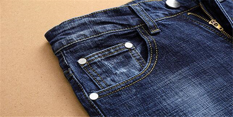 Idopy Men`s Fashion Patchwork Jeans Hip Hop Street Style Ripped Destroyed Vintage Washed Brand Designer Denim Joggers Trousers