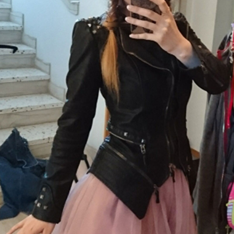 2020 Coat Motorcycle Jacket Women Winter Autumn Black Fashion Outerwear faux leather PU Jacket Gothic faux leather coats
2020 Coat Motorcycle Jacket Women Winter Autumn Black Fashion Outerwear faux leather PU Jacket Gothic faux leather coats