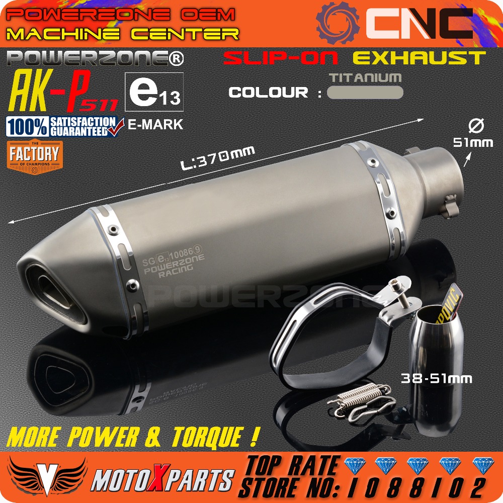 Modified Motorcycle E-Mark AK-P511 Exhaust Pipe Universal Muffler For CB CRB YZFR EXC R6 ZX-6R ZX-10R GSXR Scooter ATV
Modified Motorcycle E-Mark AK-P511 Exhaust Pipe Universal Muffler For CB CRB YZFR EXC R6 ZX-6R ZX-10R GSXR Scooter ATV