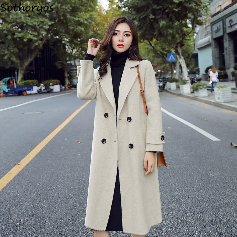 Blends Women Simple Elegant Double Breasted Korean Style Office Lady Casual Long Coats Winter Womens Large Size 4XL Streetwear, Beige
Blends Women Simple Elegant Double Breasted Korean Style Office Lady Casual Long Coats Winter Womens Large Size 4XL Streetwear, Beige