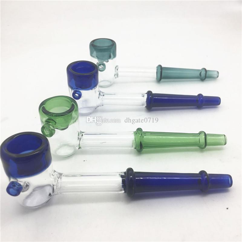 Thick Mini Handle Glass Pipe Small Hand Smoking Pipe Blue Spoon Bubbler Pipes Spill Proof Smoking Bong Free Shipping
Thick Mini Handle Glass Pipe Small Hand Smoking Pipe Blue Spoon Bubbler Pipes Spill Proof Smoking Bong Free Shipping