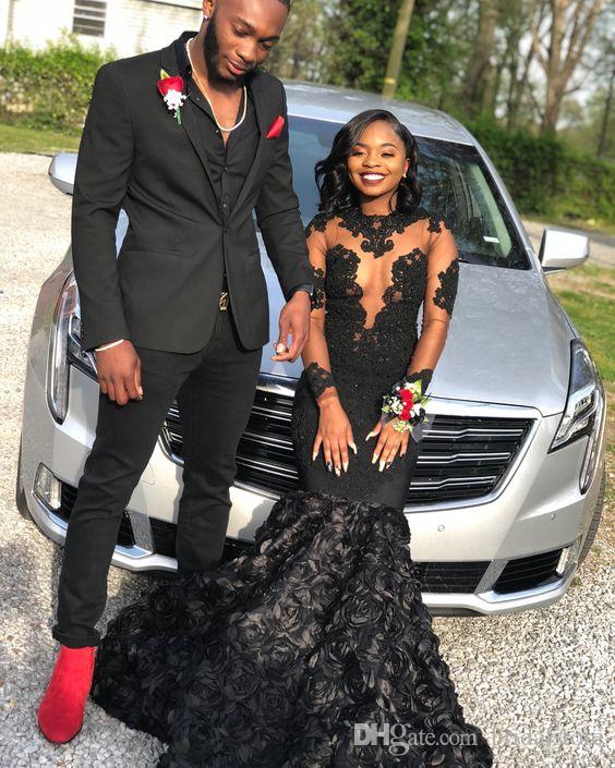 Gorgeous Black Girls Mermaid Prom Dresses High Neck Illusion Lace Long Sleeves Rose 3d Floral Formal Dresses Evening Wear Fishtail Prom Gown, Same as image
Gorgeous Black Girls Mermaid Prom Dresses High Neck Illusion Lace Long Sleeves Rose 3d Floral Formal Dresses Evening Wear Fishtail Prom Gown, Same as image