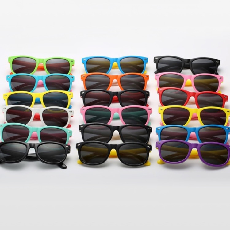 Safer Silicone Baby Eyewear Fashion UV400 Polarized Kids Sunglasses Color Match Sun Glasses 18 Colors Wholesale Z260305