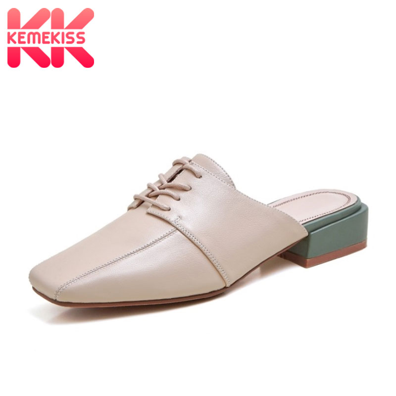 KemeKiss Women Sandals Shoes Fashion Square Toe Slippers Ladies' Nice Genuine Leather Lace Up Thick Heels Footwear Size 33-40, Beige
KemeKiss Women Sandals Shoes Fashion Square Toe Slippers Ladies' Nice Genuine Leather Lace Up Thick Heels Footwear Size 33-40, Beige