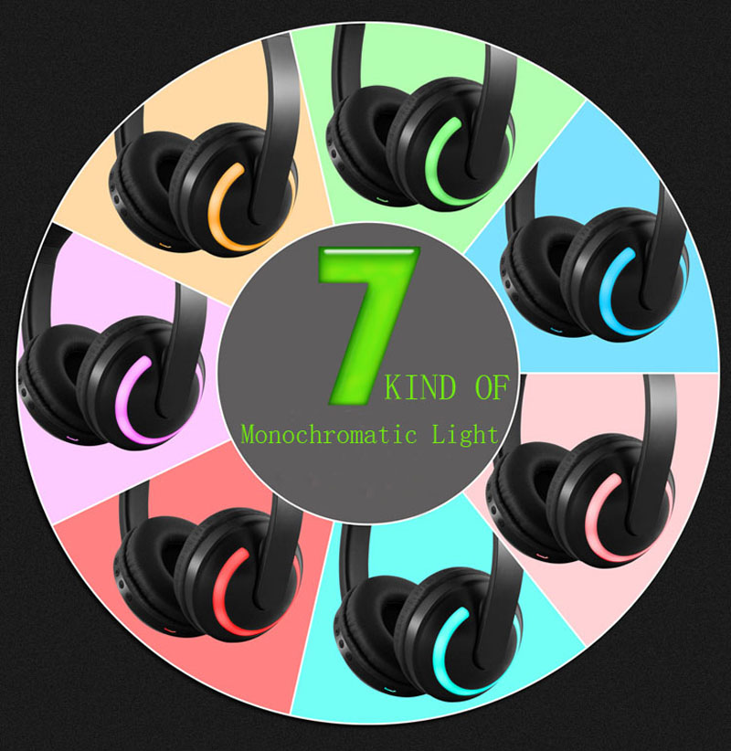 Wireless Bluetooth headset Colorful Headphones Led earphones gaming headset Headphone surround sound system earphone TWS microphone
Wireless Bluetooth headset Colorful Headphones Led earphones gaming headset Headphone surround sound system earphone TWS microphone