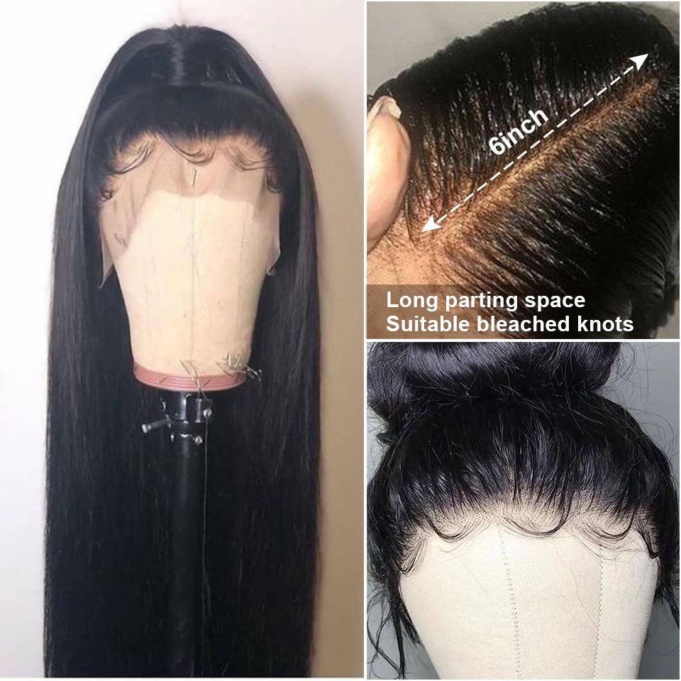 Straight Lace Front Wig 28 Inch Cheap Human Hair Wigs Brazilian Remy Hair 13x6 Wig For Black Women new